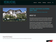 Tablet Screenshot of kewlkewlproductions.com